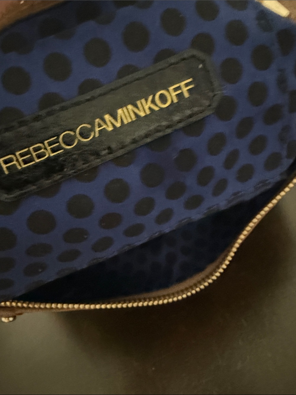 Rebecca Minkoff Brown Leather Cupid Satchel with Gold Hardware. - Picture 10 of 14